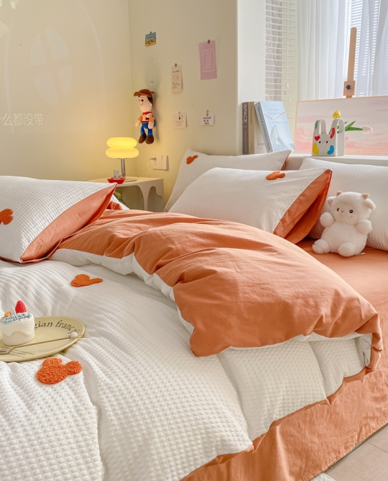 91家纺网 家纺一手货源 找家纺 眠帛家居 2024新款华夫格迪士尼米奇毛巾绣系列 米奇焦糖
