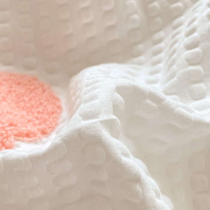 91家纺网 家纺一手货源 找家纺 眠帛家居 2024新款华夫格迪士尼米奇毛巾绣系列 米奇粉