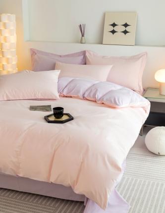 寐居家纺 2023新款A类全棉磨毛纯色四件套 木槿昔年