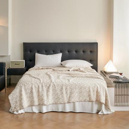 91家纺网 家纺一手货源 找家纺 （总）寐居家纺 2023新款兔兔绒玫瑰多功能毛毯