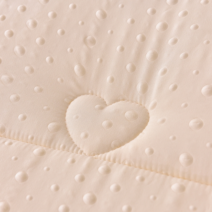 91家纺网 家纺一手货源 找家纺 宝宝纱 2023新款豆豆被米白