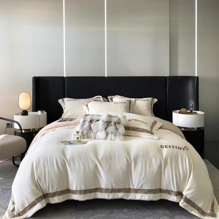 91家纺网 家纺一手货源 找家纺 鼎飞 2023新款牛奶婴儿绒四件套-威廉 威廉-奶白