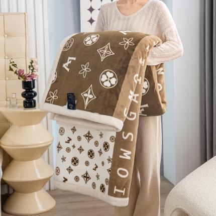 91家纺网 家纺一手货源 找家纺 （总）航途席业 2023新款宝宝绒毛毯-路易威