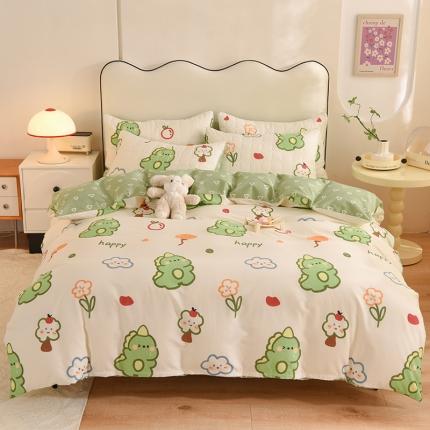 91家纺网 家纺一手货源 找家纺 （总）八十八家纺  2024新款全棉半夹棉床笠四件套