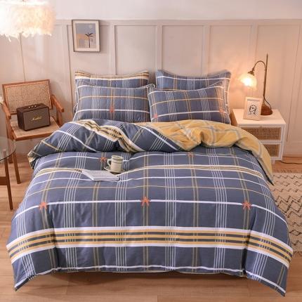 91家纺网 家纺一手货源 找家纺 （总）八十八家纺  2024新款全棉半夹棉床笠四件套