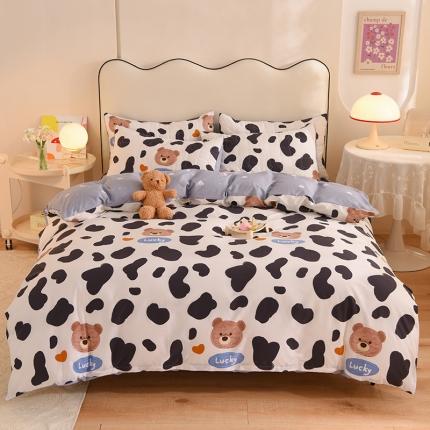 91家纺网 家纺一手货源 找家纺 （总）八十八家纺  2024新款全棉半夹棉床笠四件套