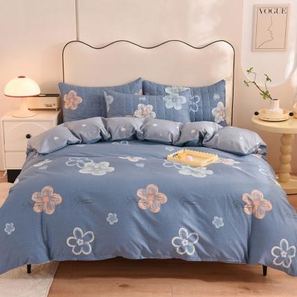 91家纺网 家纺一手货源 找家纺 （总）八十八家纺  2024新款全棉半夹棉床笠四件套