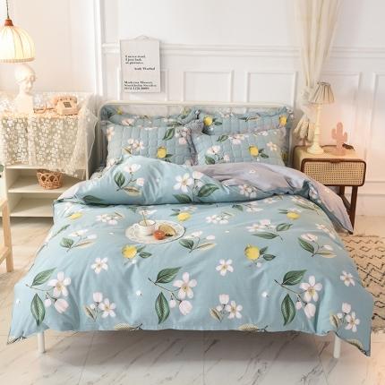 91家纺网 家纺一手货源 找家纺 （总）八十八家纺  2024新款全棉半夹棉床笠四件套