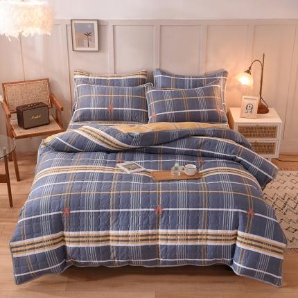 91家纺网 家纺一手货源 找家纺 （总）八十八家纺  2024新款全棉全套夹棉床笠四件套