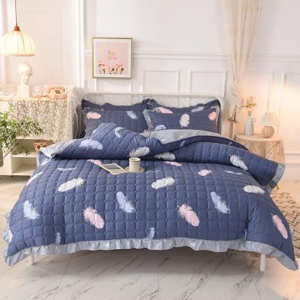 91家纺网 家纺一手货源 找家纺 （总）八十八家纺  2024新款全棉全套夹棉床笠四件套