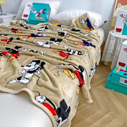 欧蒂芬2024新款爆迪士尼卡通系列印花毛毯毯子盖毯 米老鼠