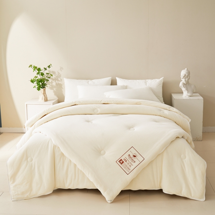 91家纺网 家纺一手货源 找家纺 （总）德芙2023新款水洗棉大豆被二合一子母被冬被 春秋被 被子 被芯