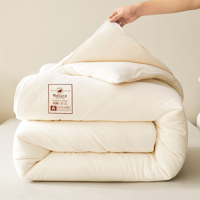 91家纺网 家纺一手货源 找家纺 （总）德芙2023新款水洗棉大豆被二合一子母被冬被 春秋被 被子 被芯