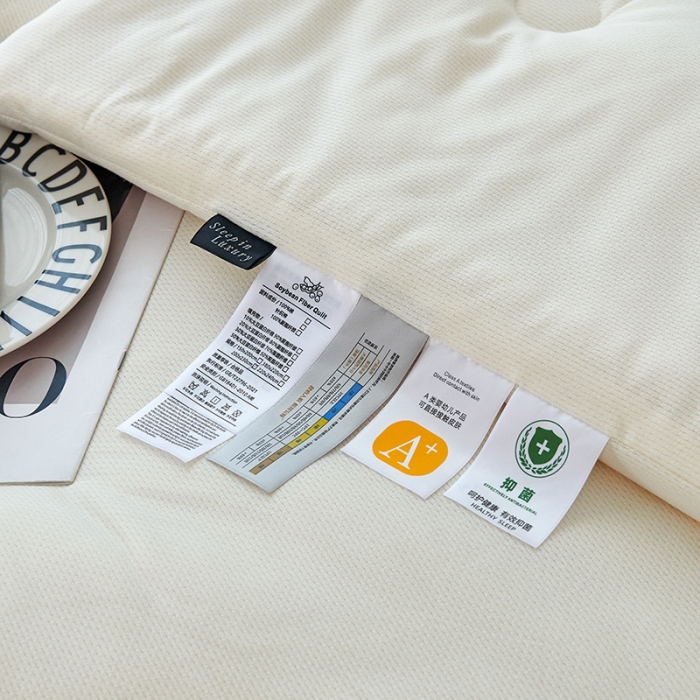 91家纺网 家纺一手货源 找家纺 丽卡家纺 2023新款A类针织提花大豆被-巴黎之都 巴黎之都-米白