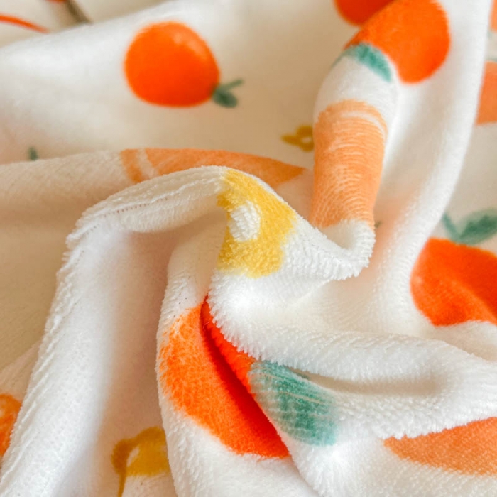 91家纺网 家纺一手货源 找家纺 米莱 2023新款印花韩版牛奶绒四件套 爱意桔