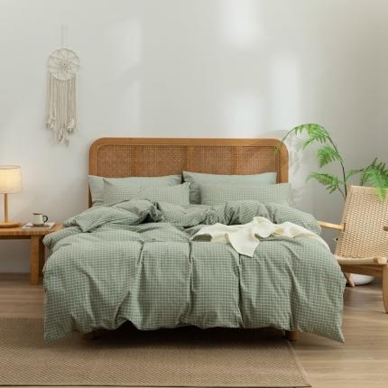 91家纺网 家纺一手货源 找家纺 （总）棉邦 2023新款A类全棉色织水洗棉四件套-第二批