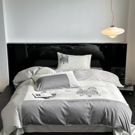 91家纺网 家纺一手货源 找家纺 （总）初拾 100支澳棉加密轻磨毛年轻卡通系列-小狗日记