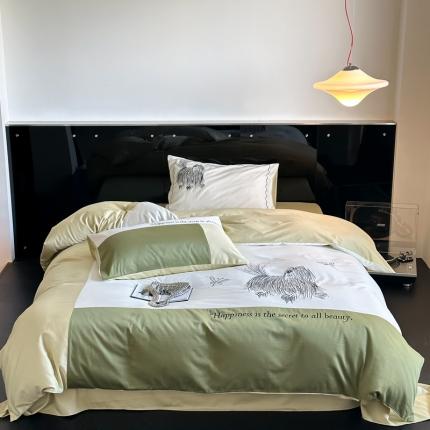 91家纺网 家纺一手货源 找家纺 （总）初拾 100支澳棉加密轻磨毛年轻卡通系列-小狗日记