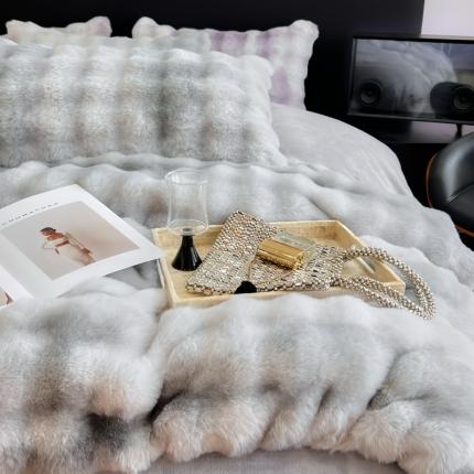 91家纺网 家纺一手货源 找家纺 总满座家居 2025新款秋冬爆款七彩大泡泡兔兔绒兔毛绒牛奶绒四件套