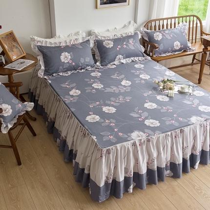 91家纺网 家纺一手货源 找家纺 （总）爱妮玖玖 2023新款全棉印花四季款单品床裙-春暖系列