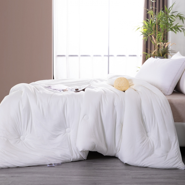 91家纺网 家纺一手货源 找家纺 （总）天瑜家纺新款A类牛奶丝针织棉暖糯冬被春秋被被芯被子