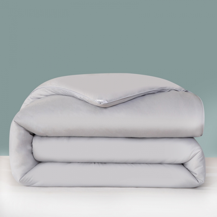 91家纺网 家纺一手货源 找家纺 天瑜家纺新款A类牛奶丝针织棉暖糯冬被春秋被被芯被子 灰色