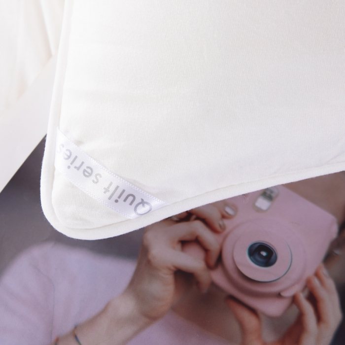 91家纺网 家纺一手货源 找家纺 天瑜家纺新款A类牛奶丝针织棉暖糯冬被春秋被被芯被子 白色