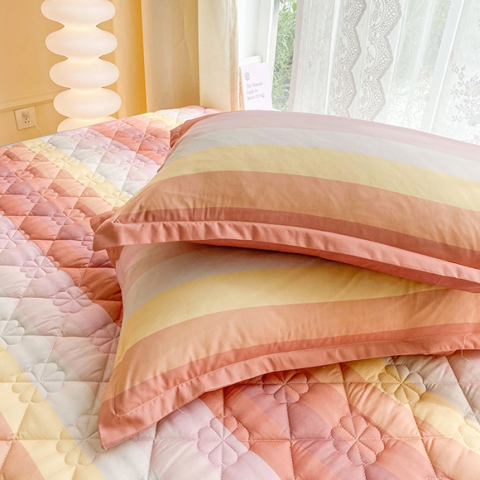 91家纺网 家纺一手货源 找家纺 米柳 2024新款亲肤夹棉印花床笠 美思诺