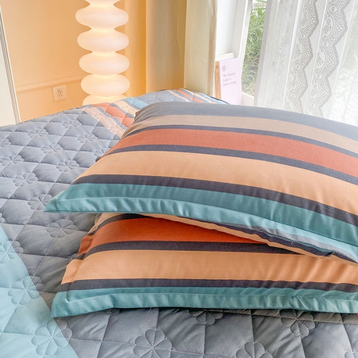 91家纺网 家纺一手货源 找家纺 米柳 2024新款亲肤夹棉印花床笠 斯诺克