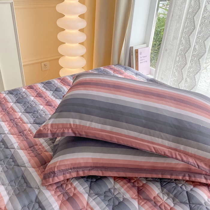 91家纺网 家纺一手货源 找家纺 米柳 2024新款亲肤夹棉印花床笠 维也纳