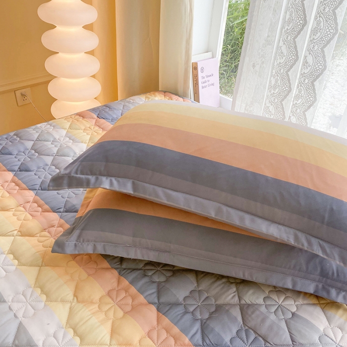 91家纺网 家纺一手货源 找家纺 米柳 2024新款亲肤夹棉印花床笠 温纳斯