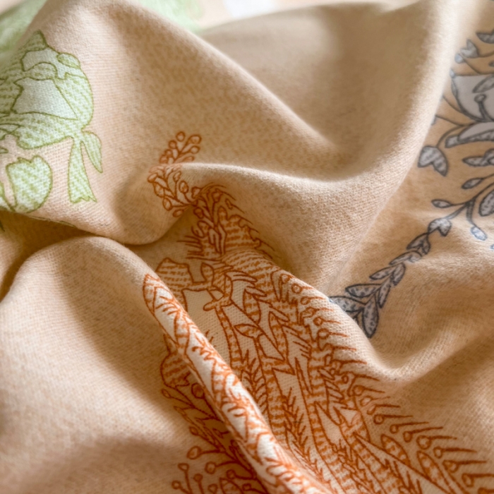 91家纺网 家纺一手货源 找家纺 慕尚 2025新款全棉磨毛印花单品被套 彩蝶纷