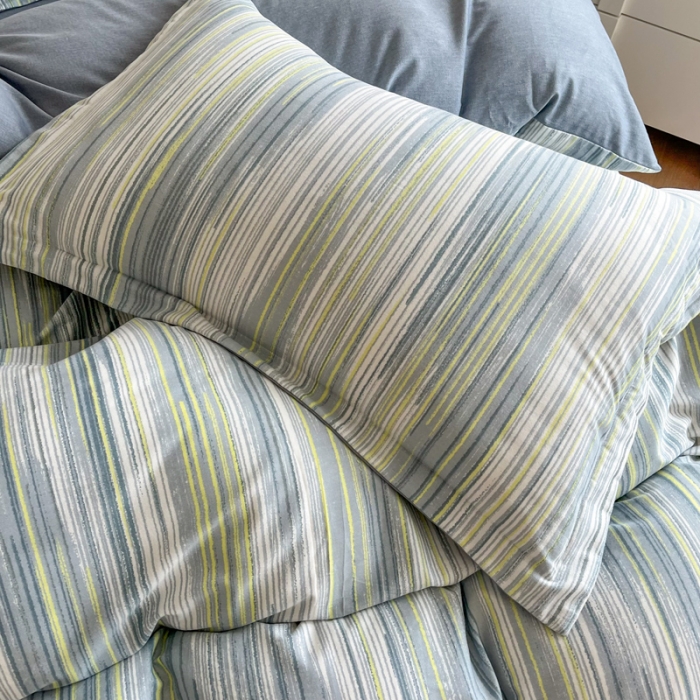 91家纺网 家纺一手货源 找家纺 慕尚 2025新款全棉磨毛印花单品被套 海岸线