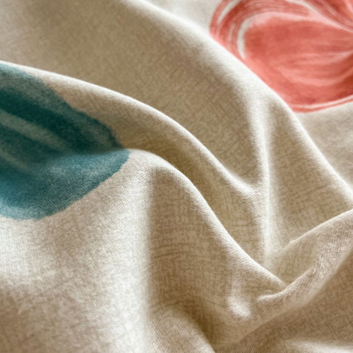 91家纺网 家纺一手货源 找家纺 慕尚 2025新款全棉磨毛印花单品被套 香朵儿红