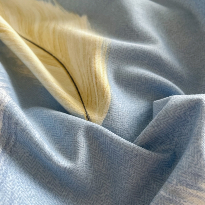 91家纺网 家纺一手货源 找家纺 慕尚 2025新款全棉磨毛印花单品被套 香染