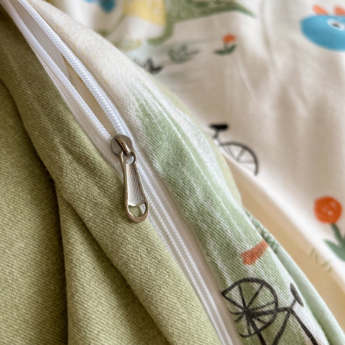 91家纺网 家纺一手货源 找家纺 慕尚 2025新款全棉磨毛印花单品被套 侏罗纪