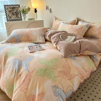 91家纺网 家纺一手货源 找家纺 （总）慕尚 2025新款全棉磨毛印花系列四件套