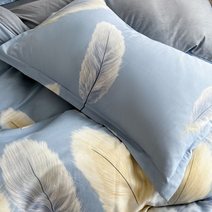 91家纺网 家纺一手货源 找家纺 慕尚 2025新款全棉磨毛印花系列四件套 香染