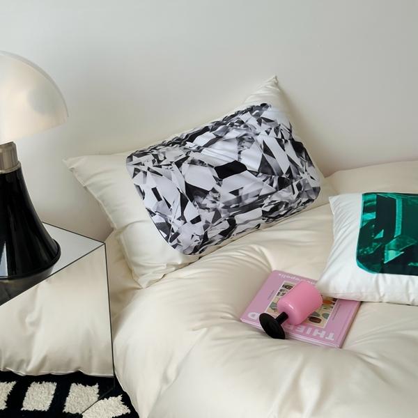 91家纺网 家纺一手货源 找家纺 （总）赫帛 2023新款50s缎纹数码印花长绒棉四件套珠宝系列-枕套