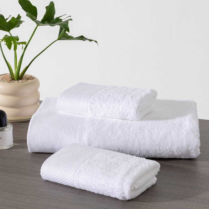 91家纺网 家纺一手货源 找家纺 （总）宜眠家纺 2023新款酒店宾馆家用品成人毛巾浴巾地巾方巾三件套