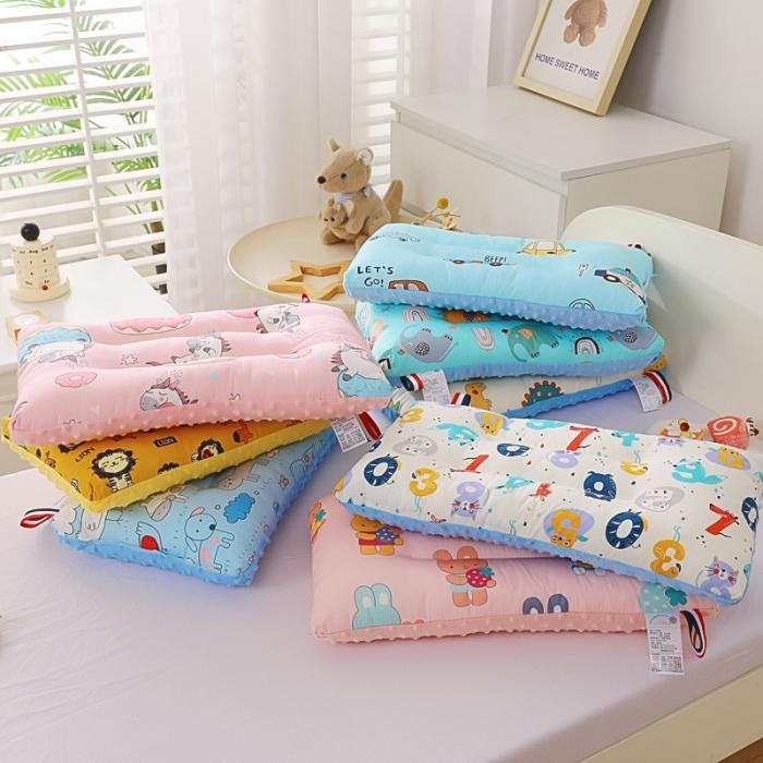 91家纺网 家纺一手货源 找家纺 冬巢 枕芯 新款全棉A类儿童安抚豆豆枕儿童枕头枕套幼儿园枕芯