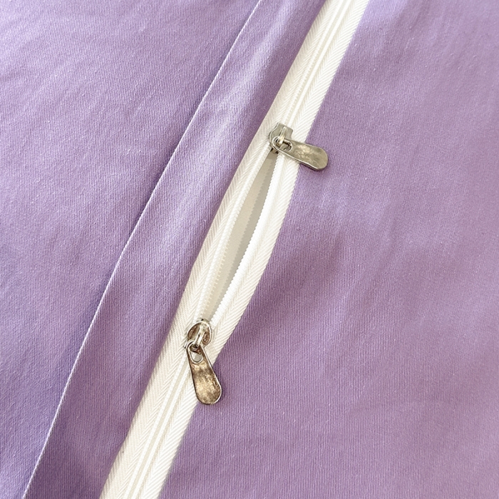 91家纺网 家纺一手货源 找家纺 宇彬 直播热爆新款全棉母婴级麻绳滚边纯色刺绣四件套 轻奢 典雅紫