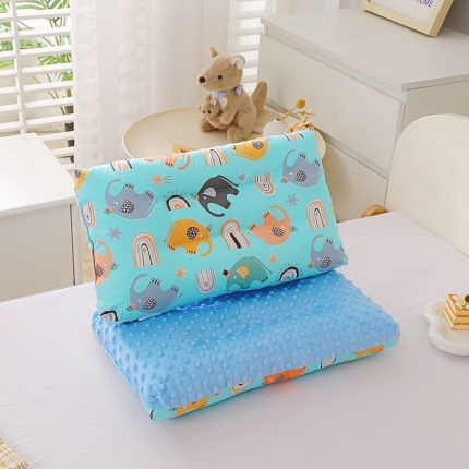 91家纺网 家纺一手货源 找家纺 冬巢 枕芯 新款全棉A类儿童安抚豆豆枕儿童枕头枕套幼儿园枕芯