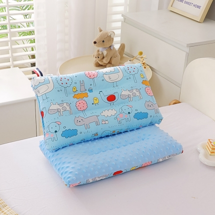 91家纺网 家纺一手货源 找家纺 冬巢 2023新款A类全棉豆豆绒儿童枕头芯纯棉豆豆枕 数字玩偶