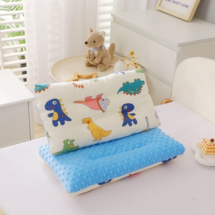 91家纺网 家纺一手货源 找家纺 冬巢 2023新款A类全棉豆豆绒儿童枕头芯纯棉豆豆枕 数字玩偶