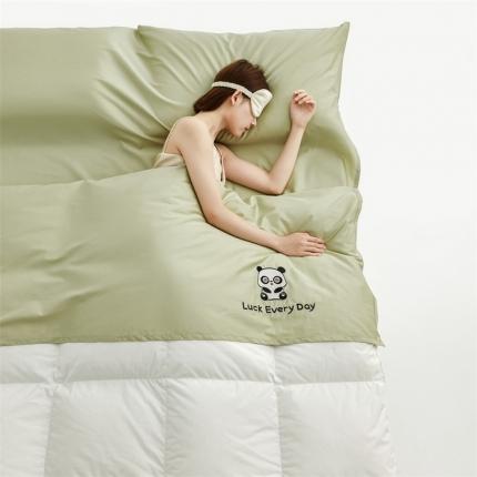 91家纺网 家纺一手货源 找家纺 凯磊家纺 新款.高密吸湿透气.贡缎隔脏睡袋 豹子格丽