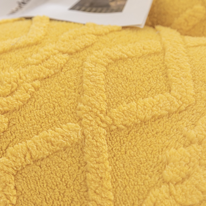 91家纺网 家纺一手货源 找家纺 钰博 2023新款塔芙绒冬被直播爆款绒被子被芯 柠檬黄