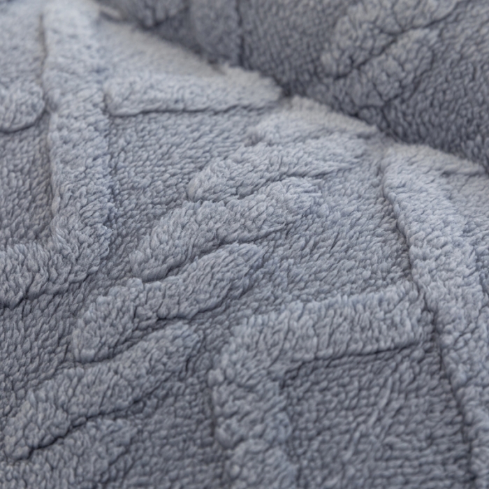 91家纺网 家纺一手货源 找家纺 钰博 2023新款塔芙绒冬被直播爆款绒被子被芯 浅浅灰