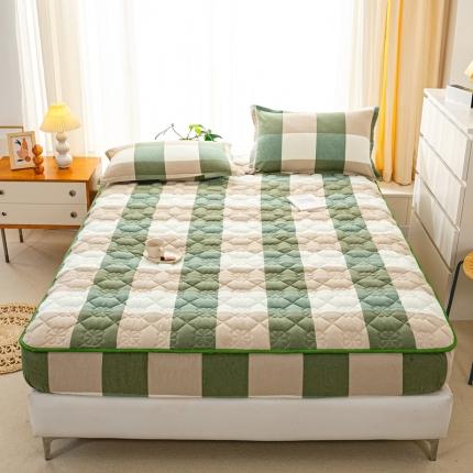 91家纺网 家纺一手货源 找家纺 （总）米柳 2024新款亲肤夹棉印花床笠