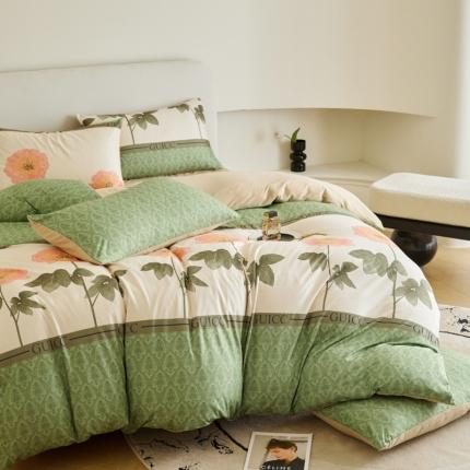 91家纺网 家纺一手货源 找家纺 （总）凡客 2023新款针织棉磨毛绒感四件套